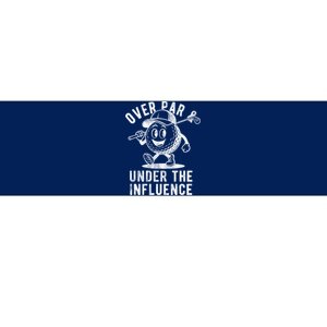 Over Par And Under The Influence Golfing Bumper Sticker