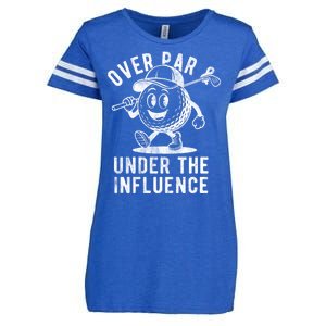 Over Par And Under The Influence Golfing Enza Ladies Jersey Football T-Shirt