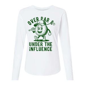 Over Par And Under The Influence Golfing Womens Cotton Relaxed Long Sleeve T-Shirt