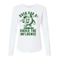 Over Par And Under The Influence Golfing Womens Cotton Relaxed Long Sleeve T-Shirt