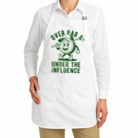 Over Par And Under The Influence Golfing Full-Length Apron With Pockets