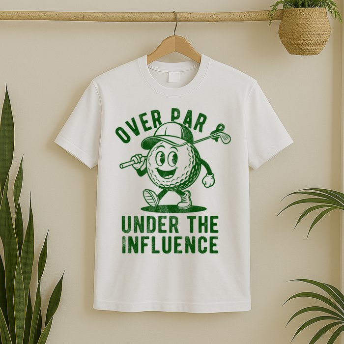 Over Par And Under The Influence Golfing T-Shirt