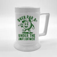 Over Par And Under The Influence Golfing Beer Stein