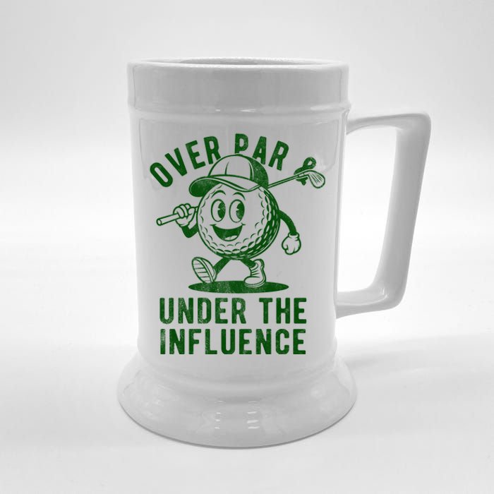 Over Par And Under The Influence Golfing Beer Stein