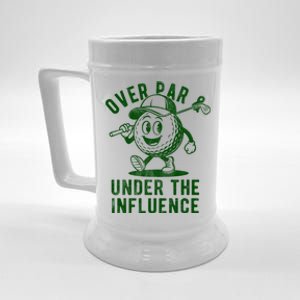 Over Par And Under The Influence Golfing Beer Stein