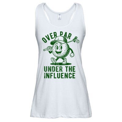 Over Par And Under The Influence Golfing Ladies Essential Flowy Tank