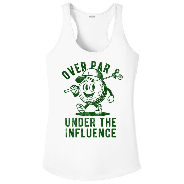 Over Par And Under The Influence Golfing Ladies PosiCharge Competitor Racerback Tank