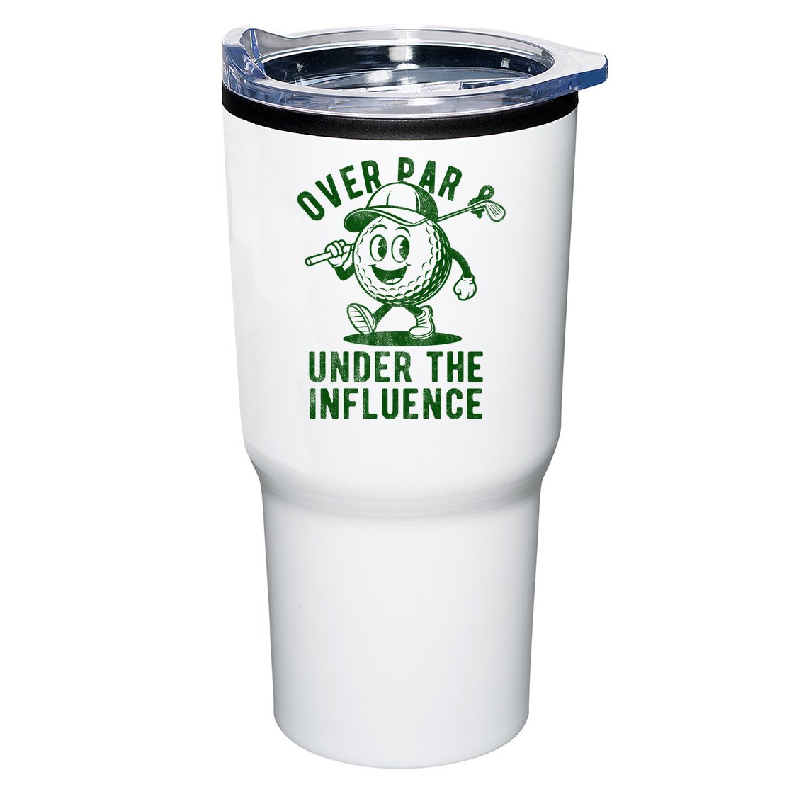 Over Par And Under The Influence Golfing Tumbler