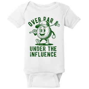 Over Par And Under The Influence Golfing Baby Bodysuit