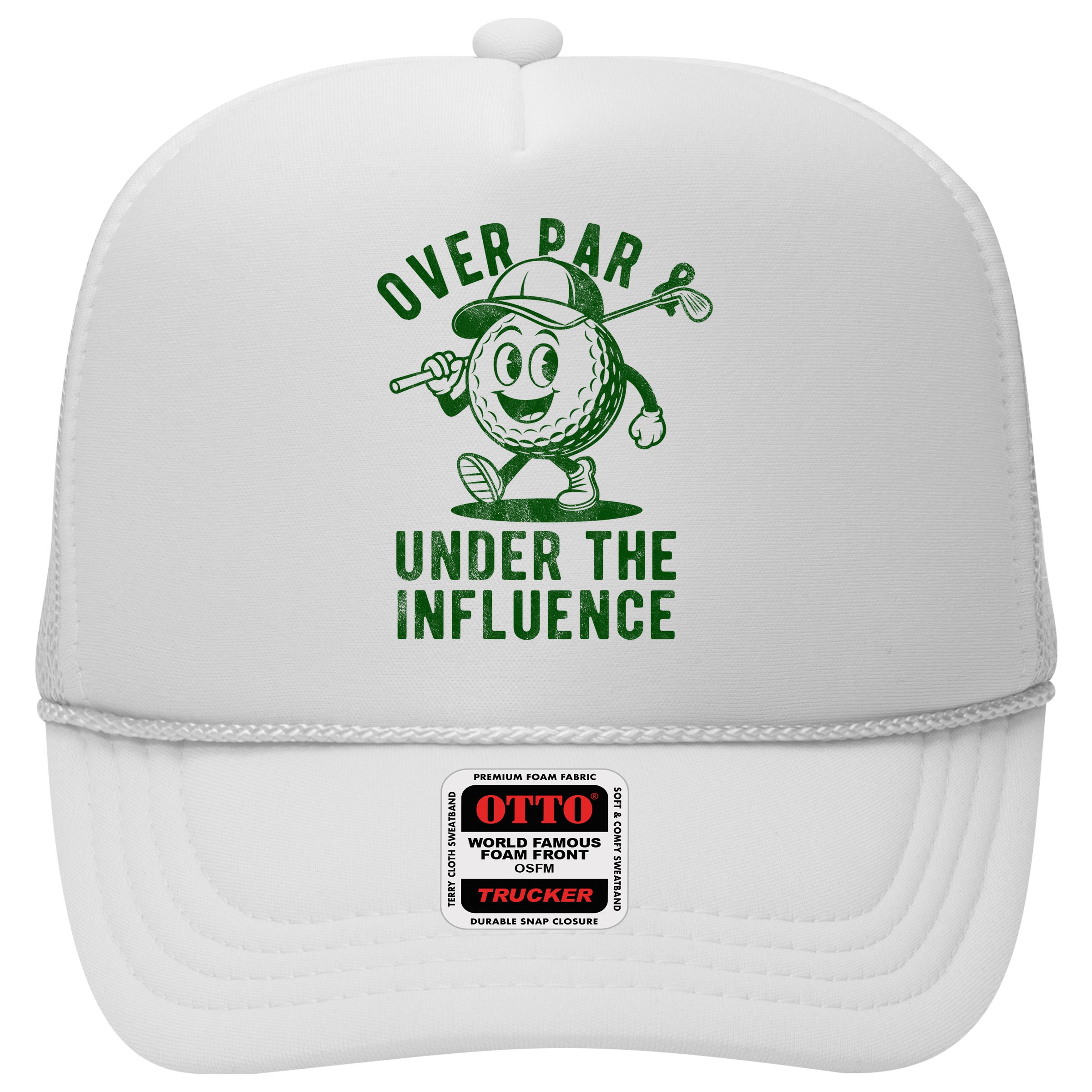 Over Par And Under The Influence Golfing Hat