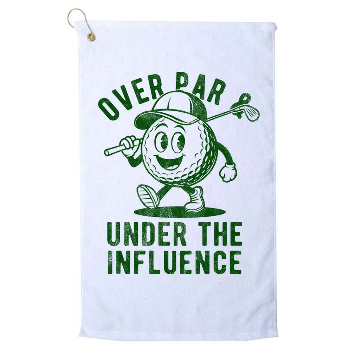 Over Par And Under The Influence Golfing Golf Towel