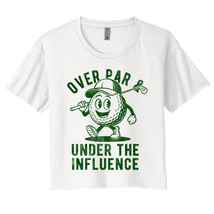 Over Par And Under The Influence Golfing Crop Top