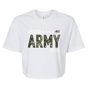 Ocp Proud Army Dad Gift Bella+Canvas Jersey Crop Tee