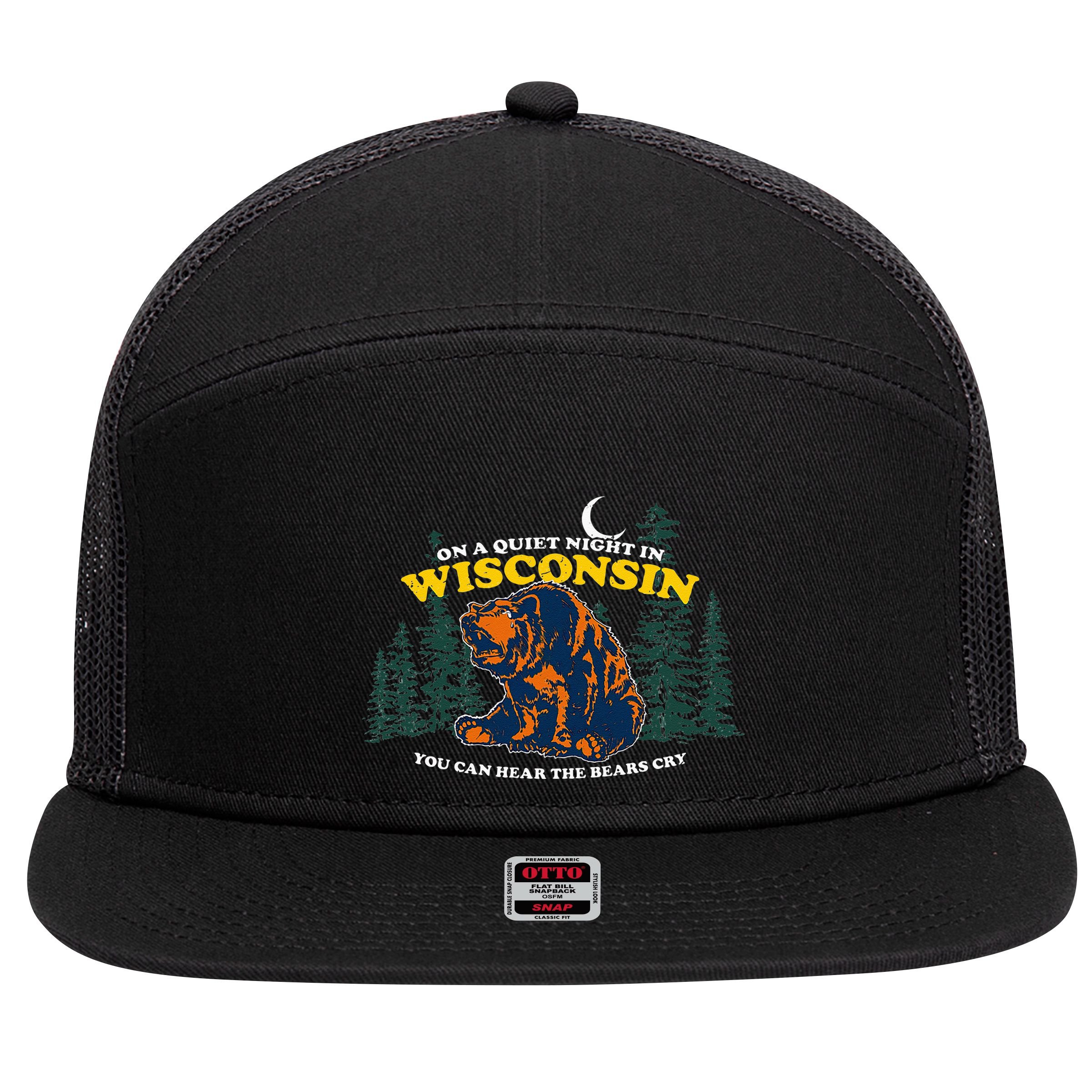 One Percent Better Every Day 7 Panel Mesh Trucker Snapback Hat