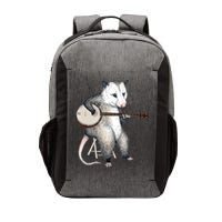 Opossum Playing Banjo Guitar Possum Live Weird Trash Kitty Vector Backpack