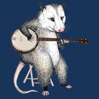 Opossum Playing Banjo Guitar Possum Live Weird Trash Kitty Infant Baby Jersey Bodysuit