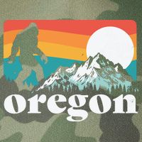 Oregon Pride Bigfoot Mountains Legacy Tie Dye Trucker Hat