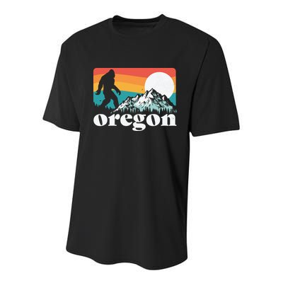 Oregon Pride Bigfoot Mountains Youth Performance Sprint T-Shirt