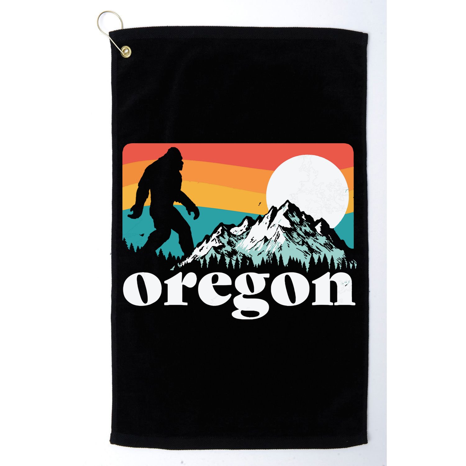 Oregon Pride Bigfoot Mountains Golf Towel