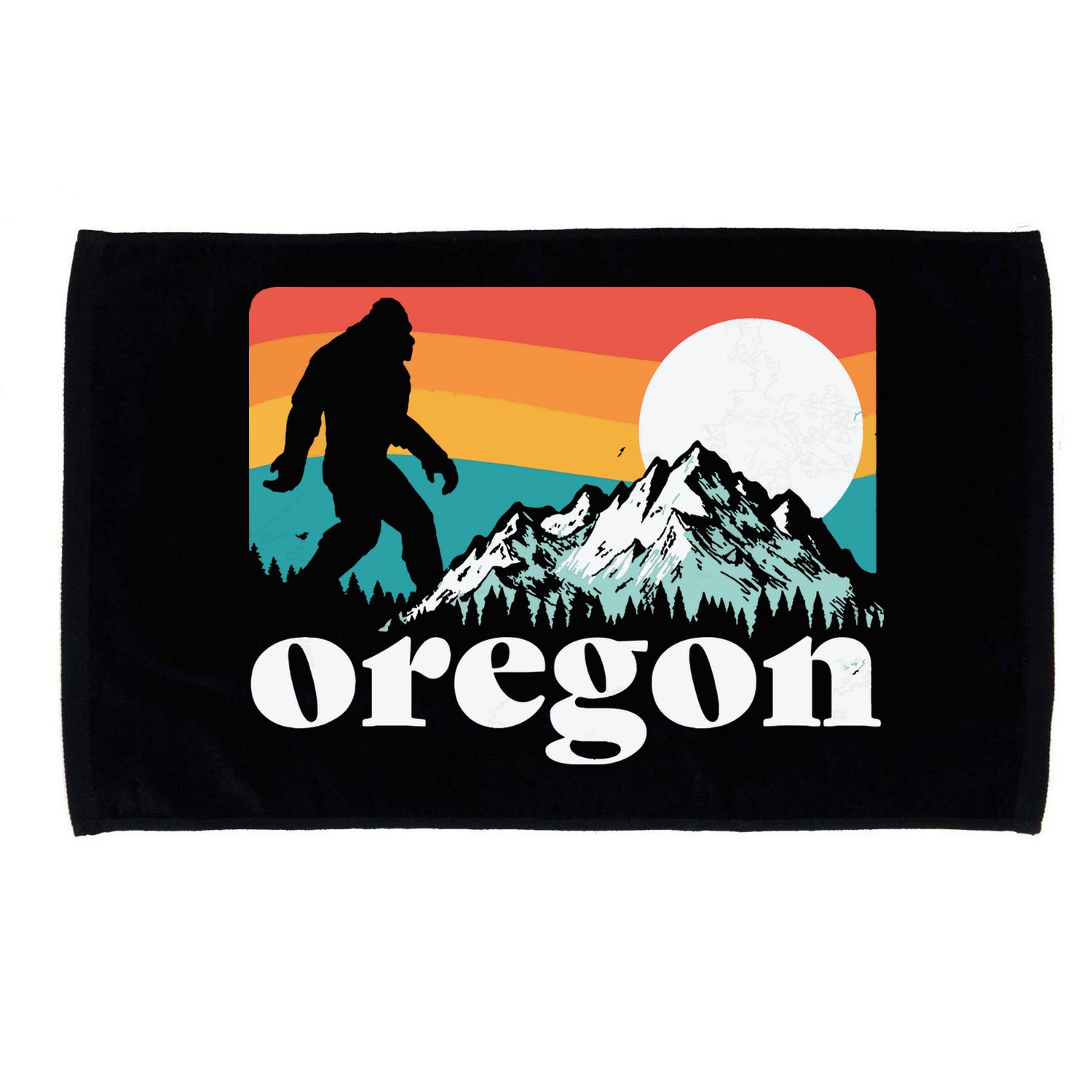 Oregon Pride Bigfoot Mountains Microfiber Hand Towel