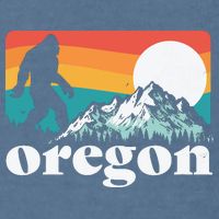 Oregon Pride Bigfoot Mountains Garment-Dyed Sweatshirt