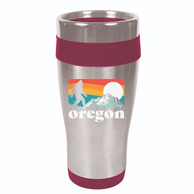 Oregon Pride Bigfoot Mountains 16oz Travel Tumbler