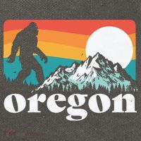 Oregon Pride Bigfoot Mountains Cotton Canvas Backpack