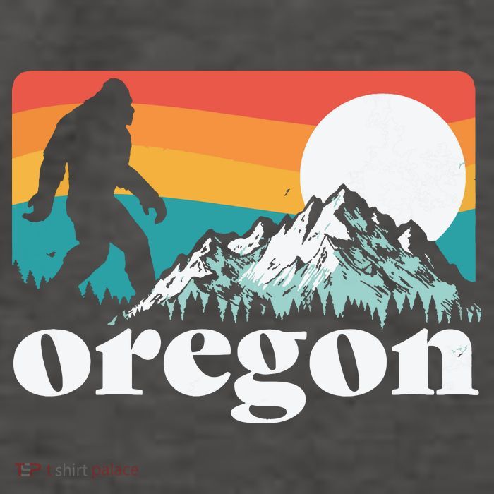 Oregon Pride Bigfoot Mountains Vector Backpack