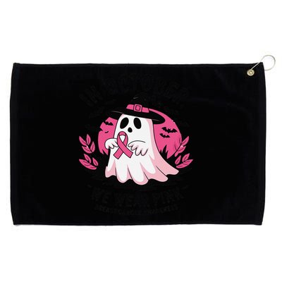 October Pin.K Breast Cancer Awareness Halloween Ghost Ribbon Grommeted Golf Towel