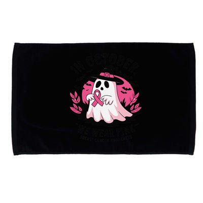 October Pin.K Breast Cancer Awareness Halloween Ghost Ribbon Microfiber Hand Towel