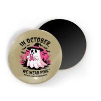 October Pin.K Breast Cancer Awareness Halloween Ghost Ribbon Magnet