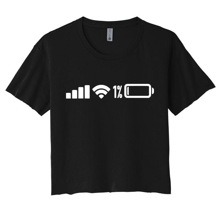 One Percent But Still Standing Women's Crop Top Tee