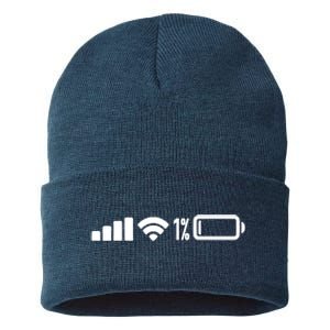 One Percent But Still Standing Sustainable Knit Beanie