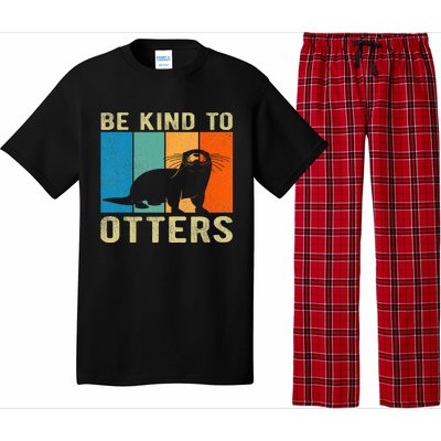 Otter Pun Be Kind To Otters Be Kind To Others Pajama Set