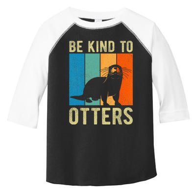 Otter Pun Be Kind to Otters Be Kind to Others Toddler Fine Jersey T-Shirt