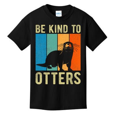 Otter Pun Be Kind to Otters Be Kind to Others Kids T-Shirt