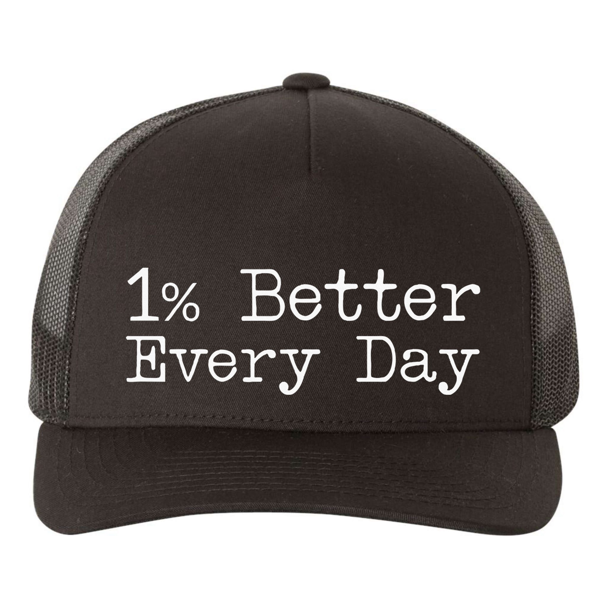 One Percent Better Every Day Yupoong Adult 5-Panel Trucker Hat