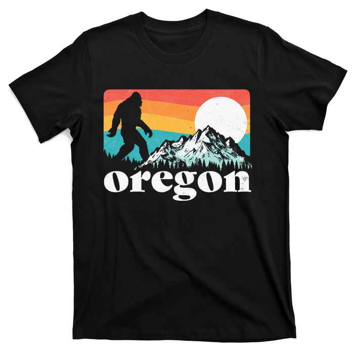 Oregon Pride Bigfoot Mountains 80S Vintage Nature T-Shirt