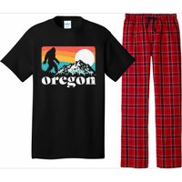 Oregon Pride Bigfoot Mountains 80S Vintage Nature Pajama Set