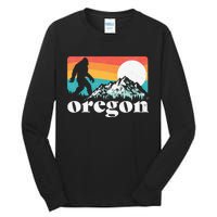 Oregon Pride Bigfoot Mountains 80S Vintage Nature Tall Long Sleeve T-Shirt