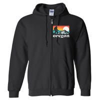 Oregon Pride Bigfoot Mountains 80S Vintage Nature Full Zip Hoodie