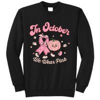 October Pink Breast Cancer Awareness Pumpkin Sweatshirt