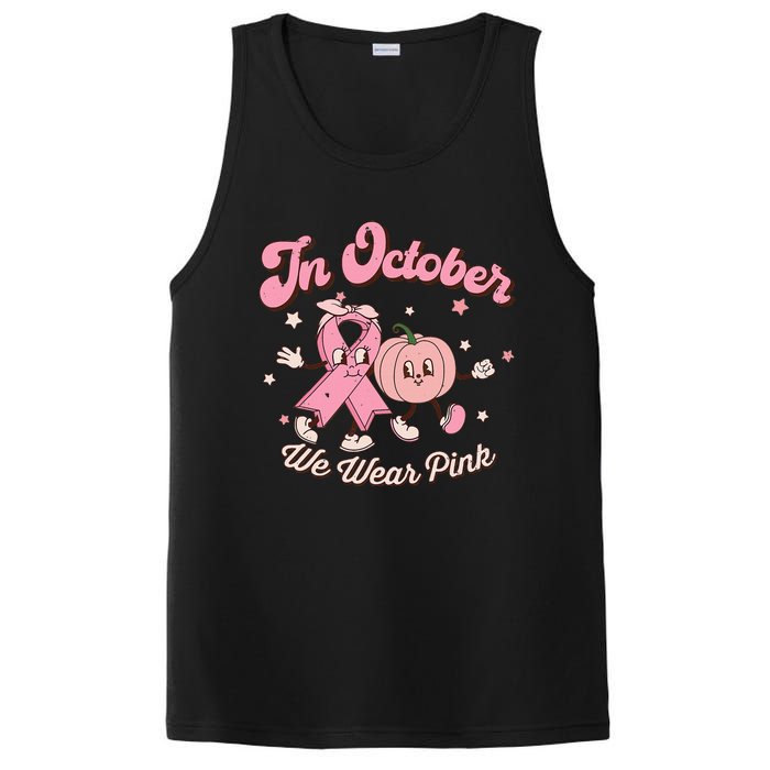 October Pink Breast Cancer Awareness Pumpkin PosiCharge Competitor Tank