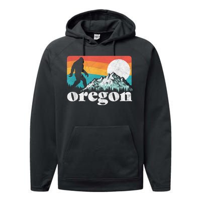 Oregon Pride Bigfoot Mountains Performance Fleece Hoodie