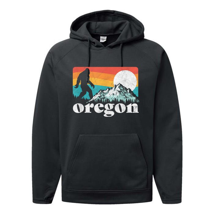 Oregon Pride Bigfoot Mountains Performance Fleece Hoodie