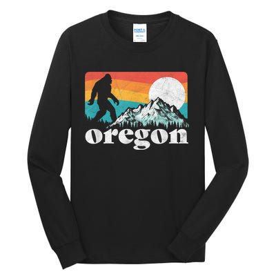 Oregon Pride Bigfoot Mountains Tall Long Sleeve T-Shirt