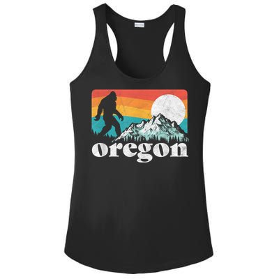 Oregon Pride Bigfoot Mountains Ladies PosiCharge Competitor Racerback Tank