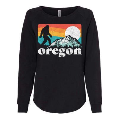 Oregon Pride Bigfoot Mountains Womens California Wash Sweatshirt