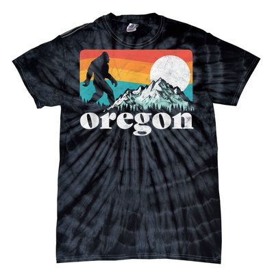 Oregon Pride Bigfoot Mountains Tie-Dye T-Shirt