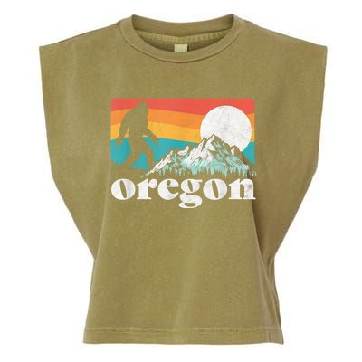 Oregon Pride Bigfoot Mountains Garment-Dyed Women's Muscle Tee